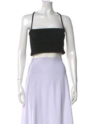 Pre-owned Orseund Iris Square Neckline Sleeveless Crop Top In Neutral