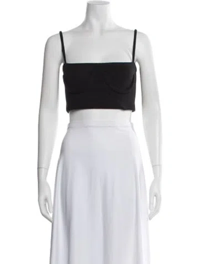 Pre-owned Orseund Iris Square Neckline Sweater In Black