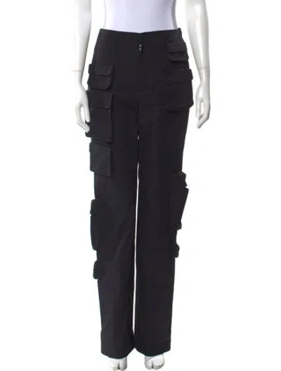 Pre-owned Orseund Iris Straight Leg Pants In Black