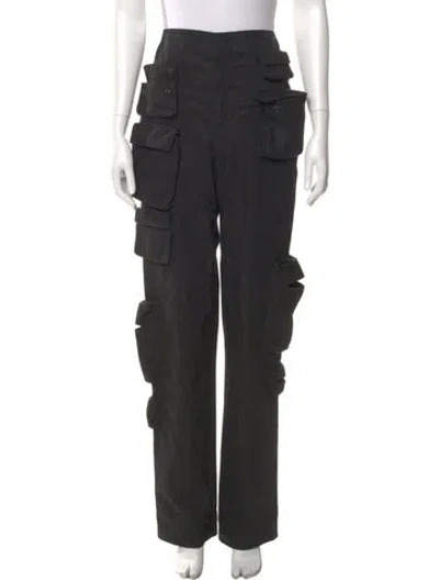 Pre-owned Orseund Iris Straight Leg Pants In Black