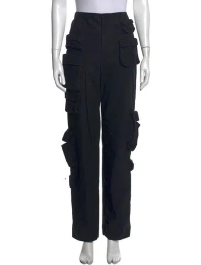Pre-owned Orseund Iris Straight Leg Pants In Black