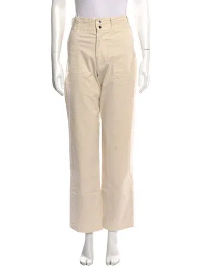 Pre-owned Orseund Iris Straight Leg Pants In Neutral