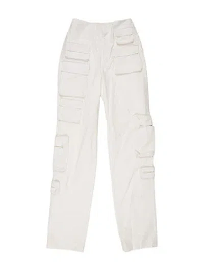 Pre-owned Orseund Iris Straight Leg Pants In White