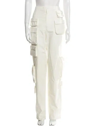 Pre-owned Orseund Iris Straight Leg Pants In White
