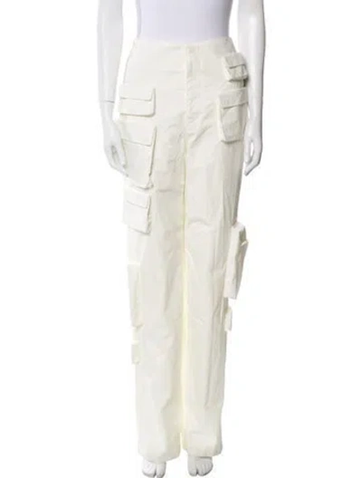 Pre-owned Orseund Iris Straight Leg Pants In White