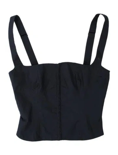 Pre-owned Orseund Iris Strapless Crop Top In Blue