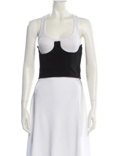 Pre-owned Orseund Iris Strapless Crop Top In Neutral