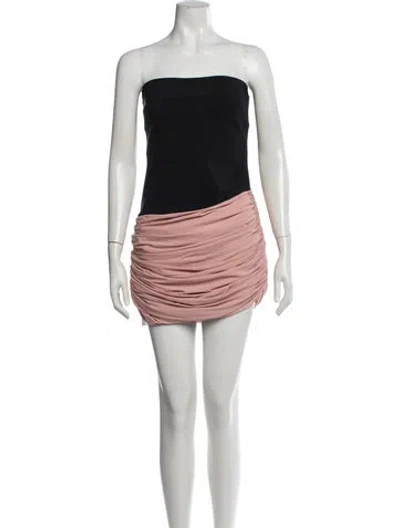 Pre-owned Orseund Iris Strapless Mini Dress In Multicolor