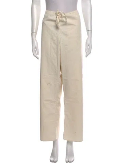 Pre-owned Orseund Iris Wide Leg Pants In Neutral
