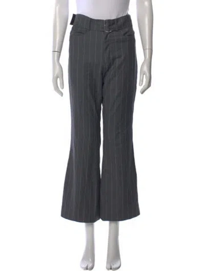 Pre-owned Orseund Iris Wool Wide Leg Pants In Gray