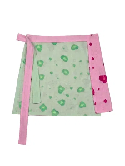 Orsina Animal-print Wrap Pareo In Pink