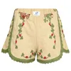 Orsina Cotton Shorts Green Trim Ladybird S