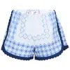 Orsina Cotton Shorts Mediterranean Blue Print M