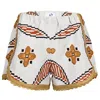 Orsina Cotton Shorts Mustard Trim Print M