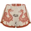 Orsina Cotton Shorts Neutral Dragon Print S