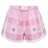 Orsina Cotton Shorts Pink Hues Check M