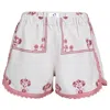 Orsina Cotton Shorts Pink Trim Print L