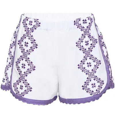 Orsina Cotton Shorts Pop Of Purple M