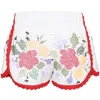 Orsina Cotton Shorts Red Trim Floral Multi S