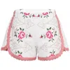 Orsina Cotton Shorts Rose Petal Pink Print S