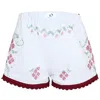 Orsina Cotton Shorts Ruby Red Trim S