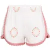Orsina Cotton Shorts White &amp; Pastel Print S