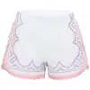 Orsina Cotton Shorts White &amp; Pastel Trim M