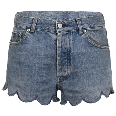 Orsina Denim Shorts Scallop Edge L