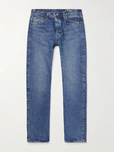 Orslow 105 Straight-leg Selvedge Jeans In Blue