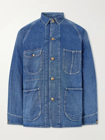 Orslow 1950s Selvedge Denim Jacket In Blue