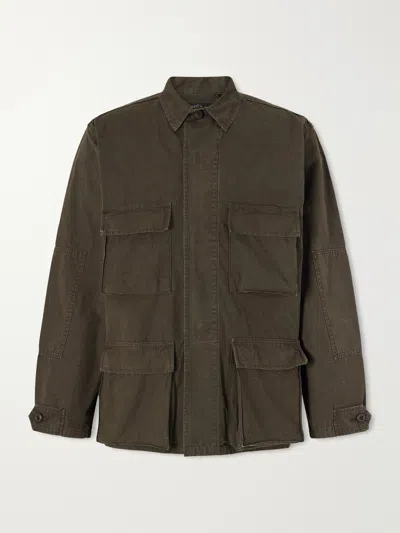 Orslow B.d.u Cotton-ripstop Jacket In Green