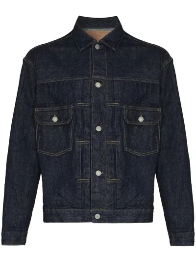 Orslow 1950s Buttoned Denim Jacket In Blue