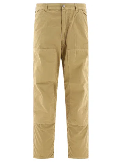 Orslow Double-knee Utility Trousers Beige In Brown