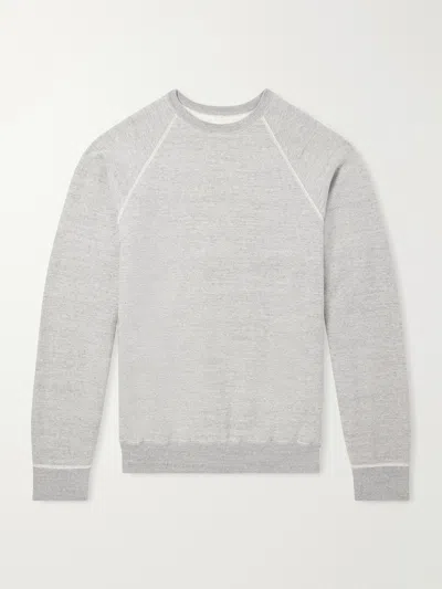 Orslow French Terry-cotton Sweatshirt In Neutral