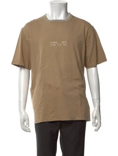 Pre-owned Orslow Graphic Print Crew Neck T-shirt W/ Tags In Neutrals