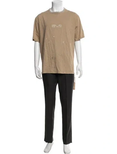 Pre-owned Orslow Graphic Print Crew Neck T-shirt W/ Tags In Neutrals