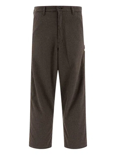 ORSLOW HOUNDSTOOTH HAMMER-LOOP TROUSERS