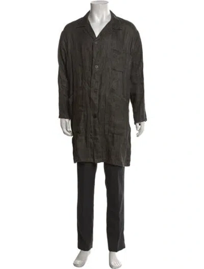 Pre-owned Orslow Linen Long Sleeve Shirt In Green