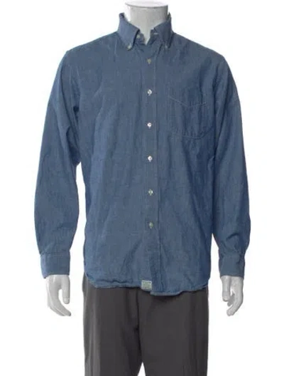 Pre-owned Orslow Long Sleeve Denim Shirt In Blue