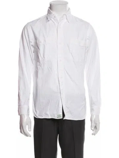 Pre-owned Orslow Long Sleeve Dress Shirt In White