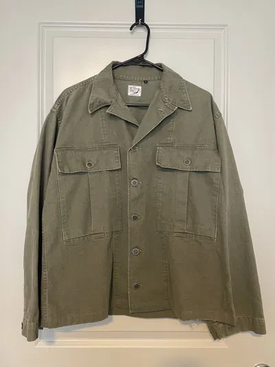 Pre-owned Orslow M-43 Hbt Jacket In Army Green