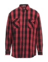 ORSLOW ORSLOW MAN SHIRT RED SIZE 5 COTTON