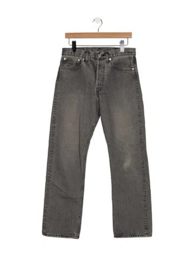Pre-owned Orslow Mid-rise Straight Leg Jeans In Gray