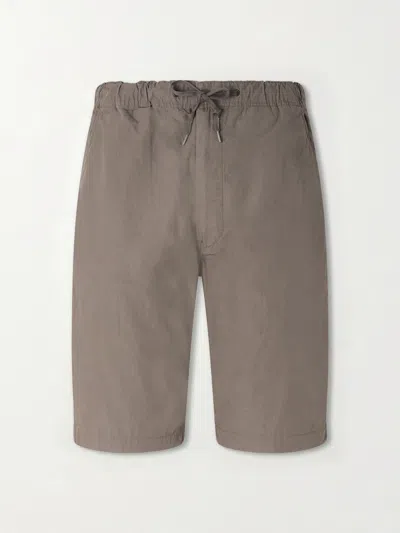 Orslow New Yorker Straight-leg Cotton Shorts In Multi