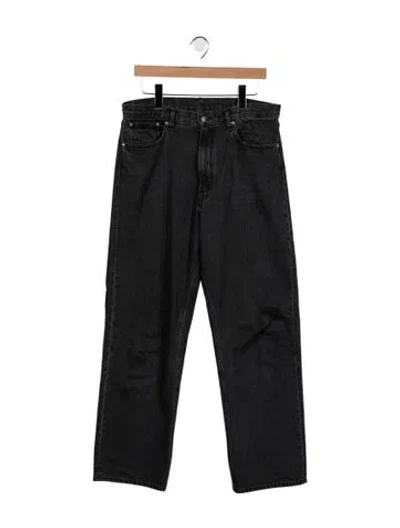Pre-owned Orslow Straight-leg Jeans In Black