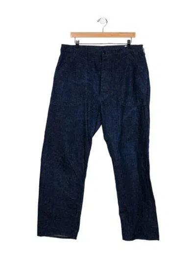 Pre-owned Orslow Straight-leg Jeans In Blue