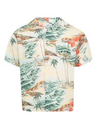 Orslow Tropical-print Short-sleeve Shirt In Multi