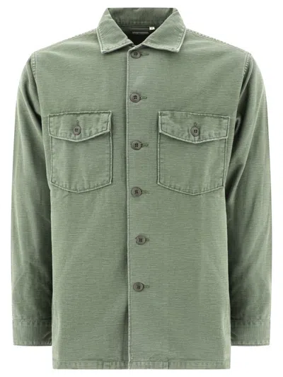 Orslow "us Army" Overshirt In Green