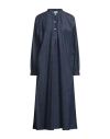 Orslow Woman Midi Dress Blue Size Onesize Cotton In Blue