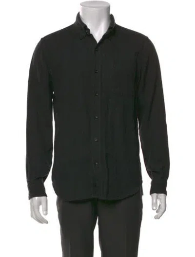 Pre-owned Orslow Wool Long Sleeve Shirt In Black
